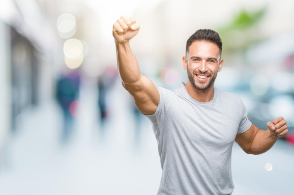 A man looking energetic and happy, symbolizing regained vitality.